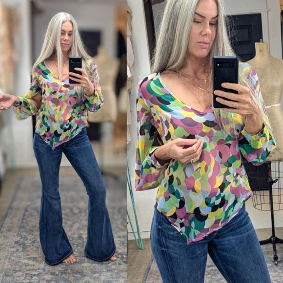 Sisely Silk Tunic Blouse - Picture 1 of 7